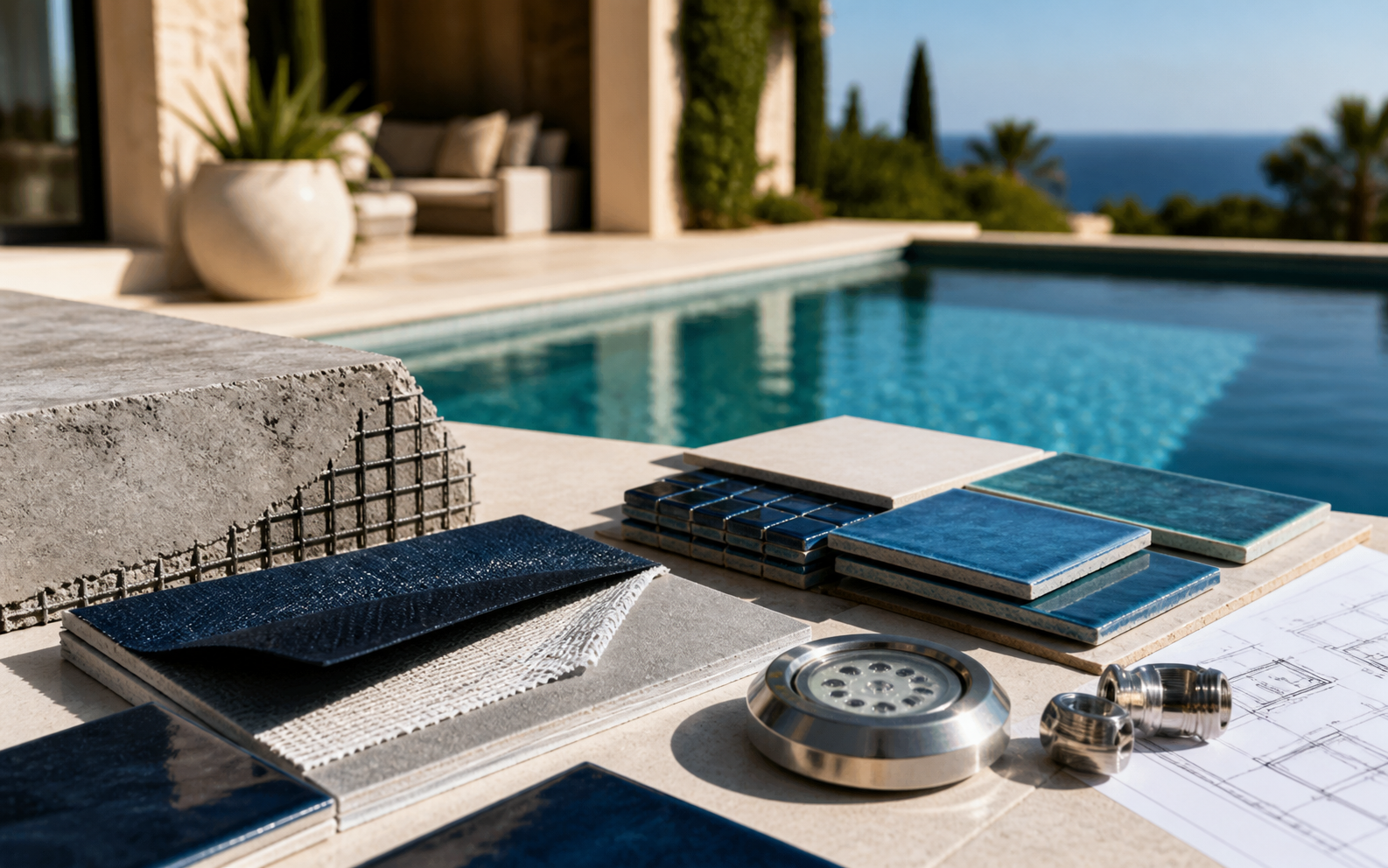 Materiales de calidad para piscinas